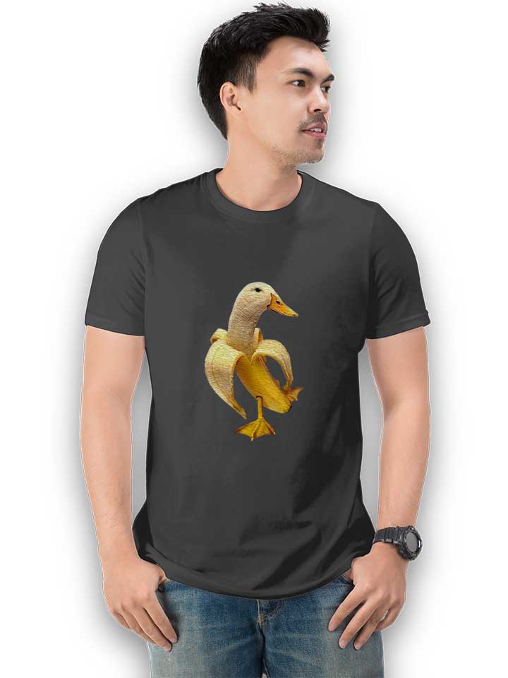 banane-ente-t-shirt dunkelgrau 2