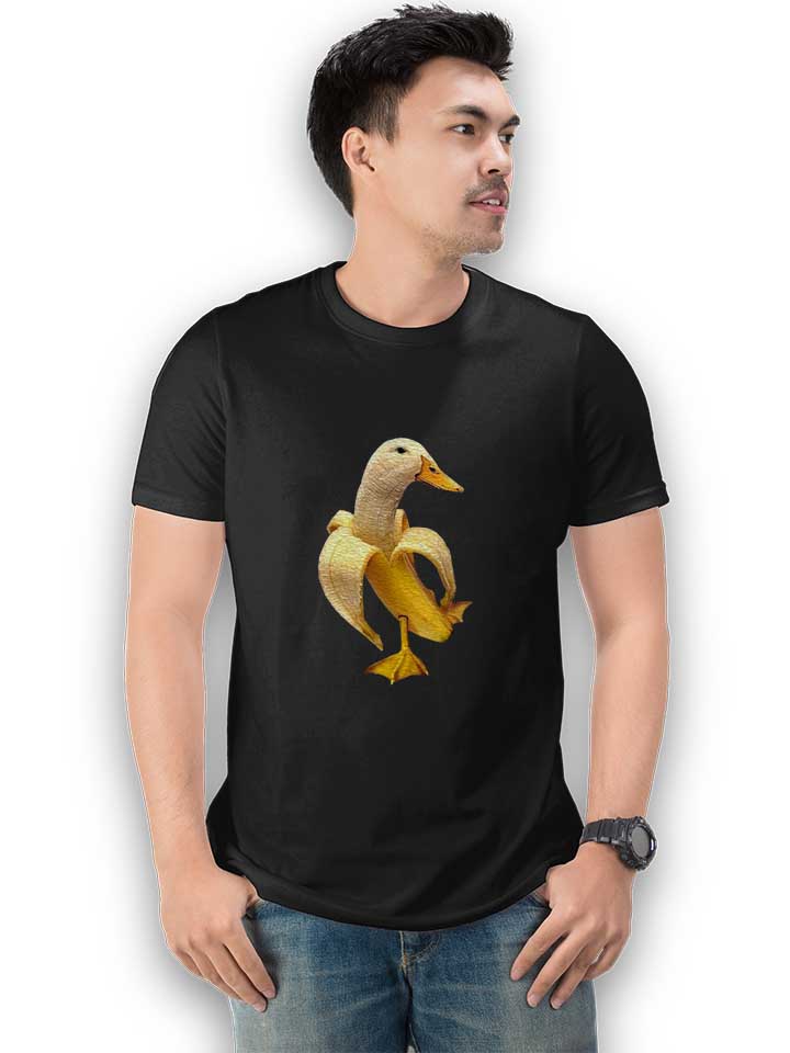 banane-ente-t-shirt schwarz 2