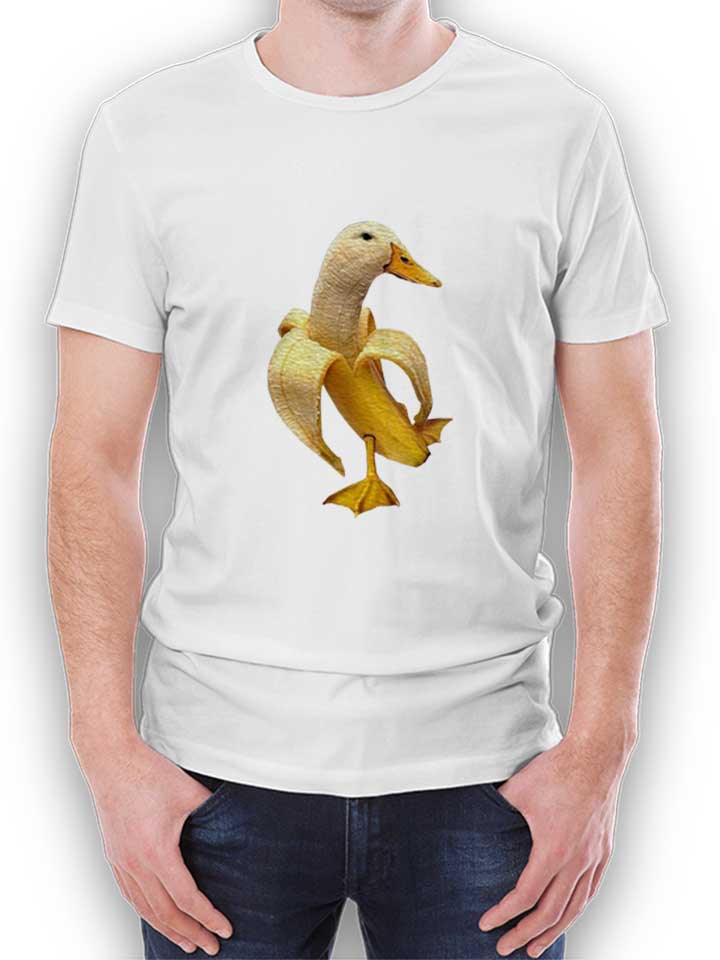 Banane Ente T-Shirt weiss L
