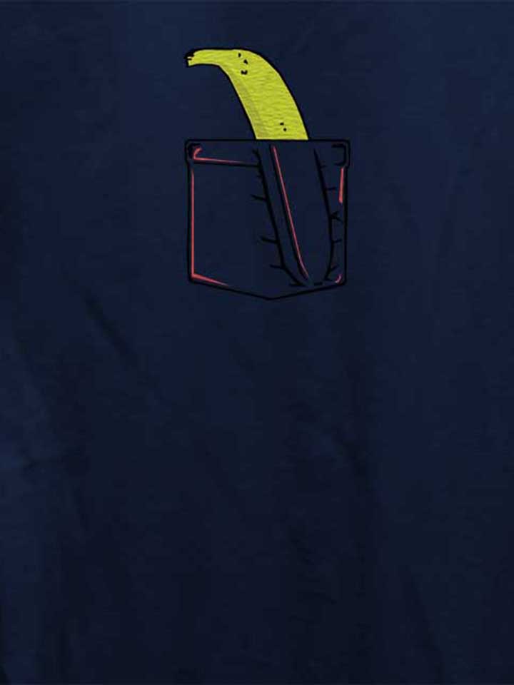 banane-pocket-damen-t-shirt dunkelblau 4