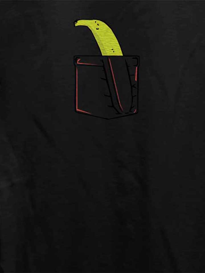 banane-pocket-damen-t-shirt schwarz 4