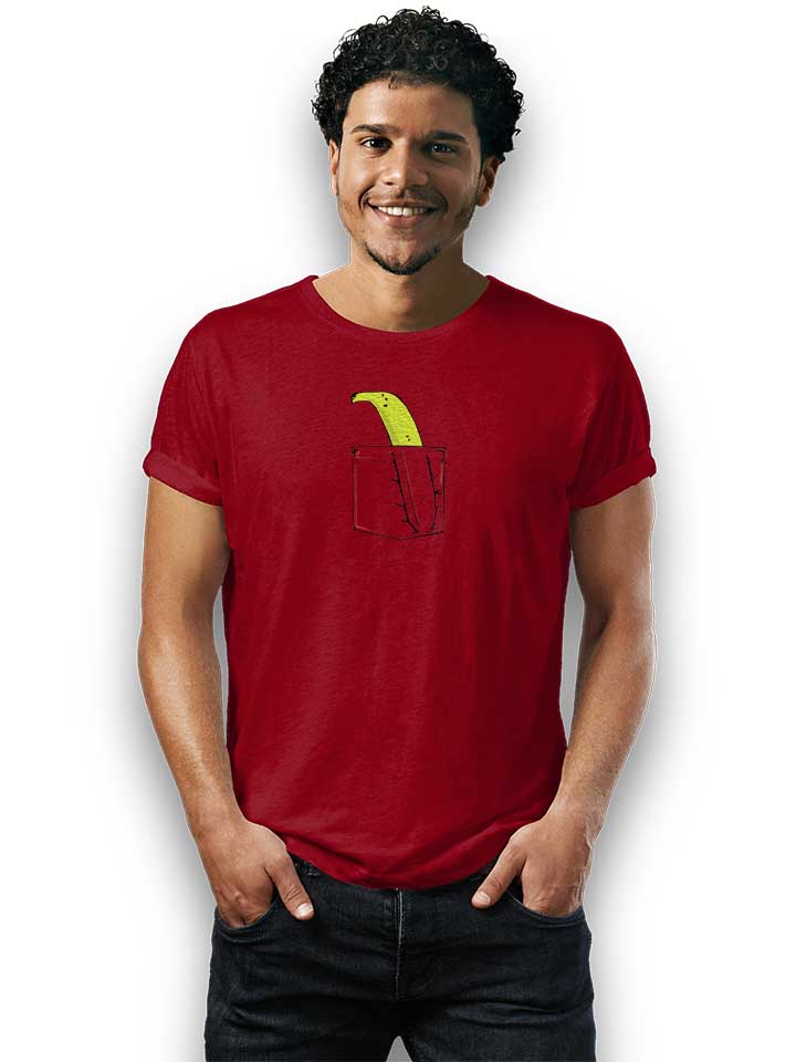 banane-pocket-t-shirt bordeaux 2