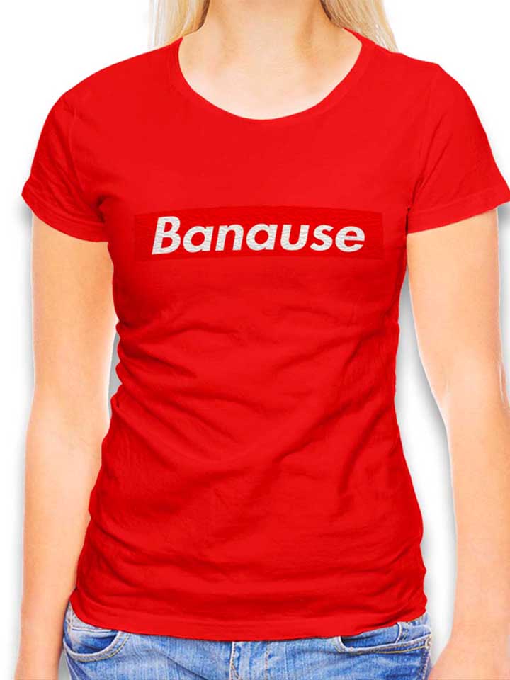 Banause Womens T-Shirt red L