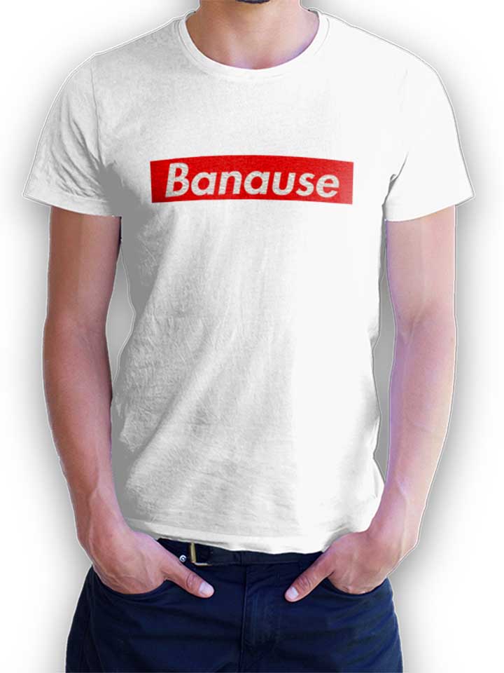 Banause T-Shirt weiss L