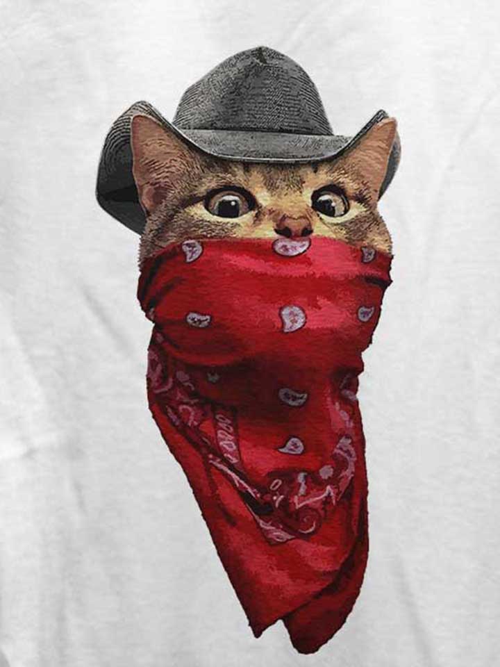 bandana-bandit-cat-damen-t-shirt weiss 4
