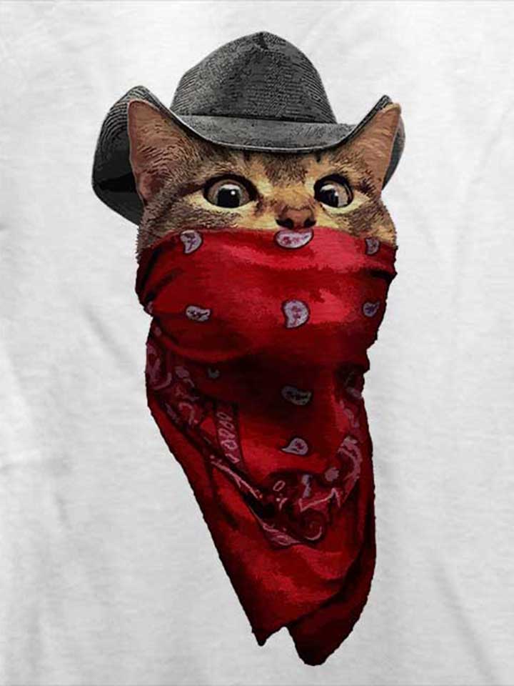 bandana-bandit-cat-t-shirt weiss 4