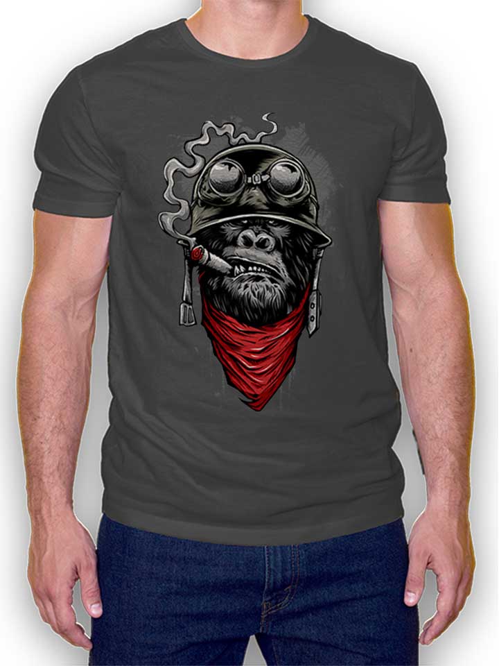 bandana-helmet-gorilla-t-shirt dunkelgrau 1