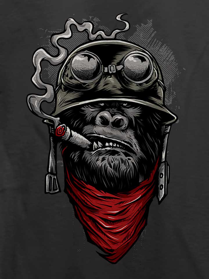 bandana-helmet-gorilla-t-shirt dunkelgrau 4