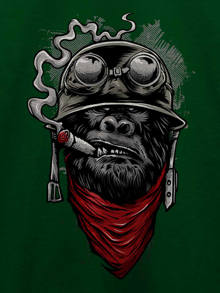 bandana-helmet-gorilla-t-shirt dunkelgruen 4