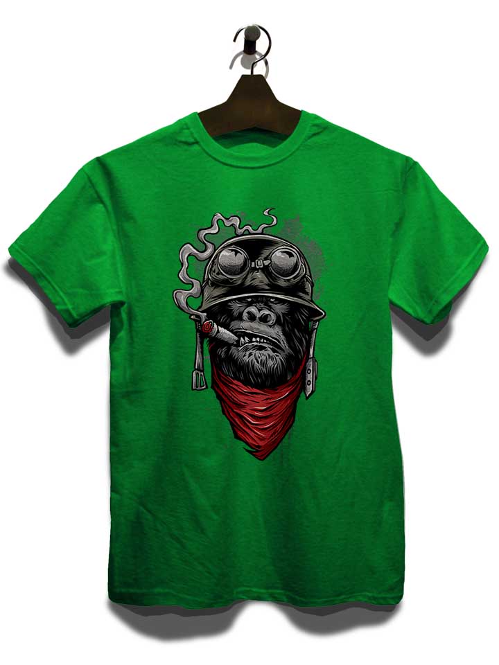 bandana-helmet-gorilla-t-shirt gruen 3