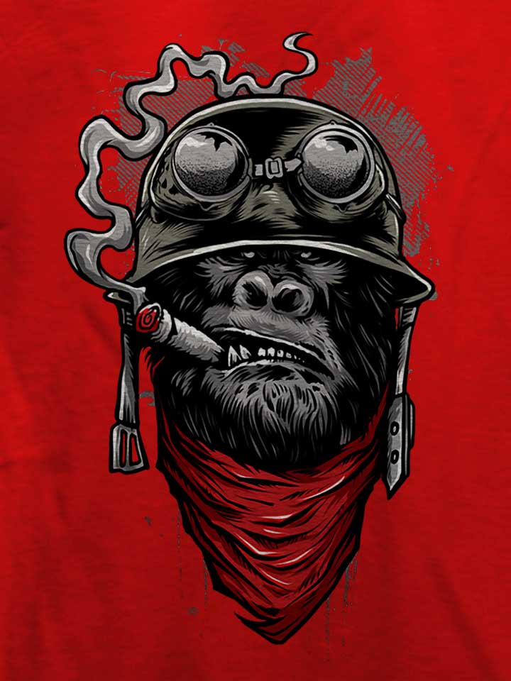 bandana-helmet-gorilla-t-shirt rot 4
