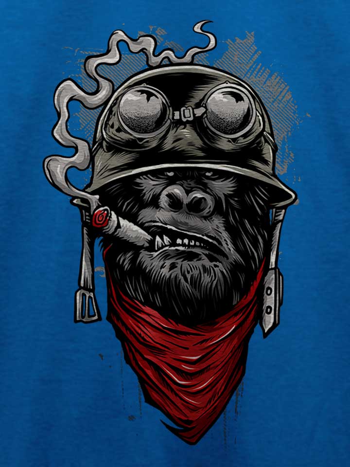 bandana-helmet-gorilla-t-shirt royal 4