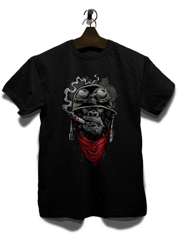 bandana-helmet-gorilla-t-shirt schwarz 3