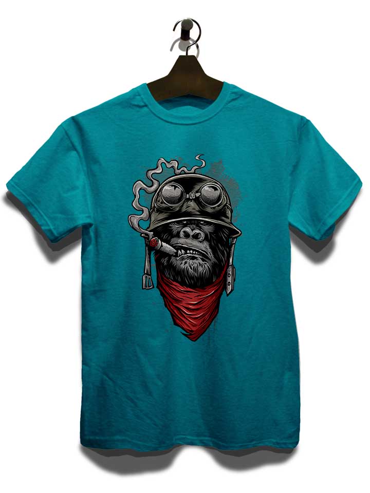 bandana-helmet-gorilla-t-shirt tuerkis 3