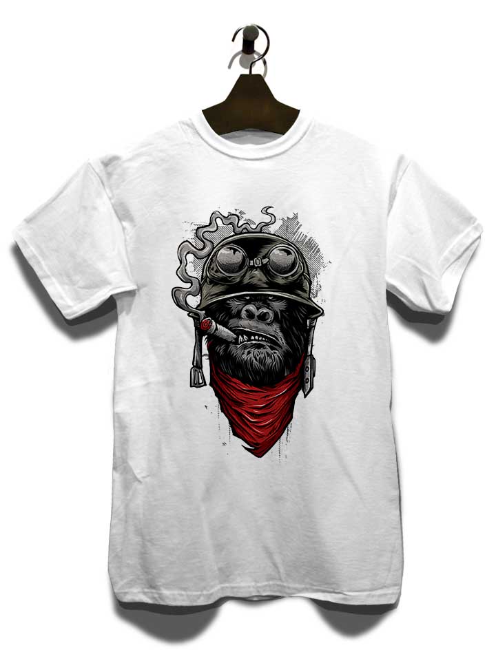 bandana-helmet-gorilla-t-shirt weiss 3