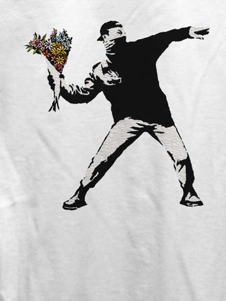 banksy-flower-hooligan-damen-t-shirt weiss 4