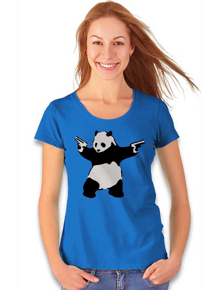 banksy-panda-damen-t-shirt royal 2