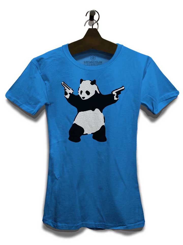 banksy-panda-damen-t-shirt royal 3