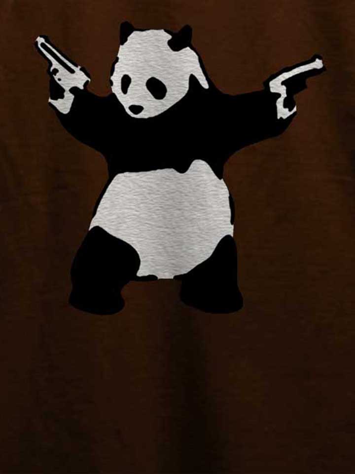 banksy-panda-t-shirt braun 4