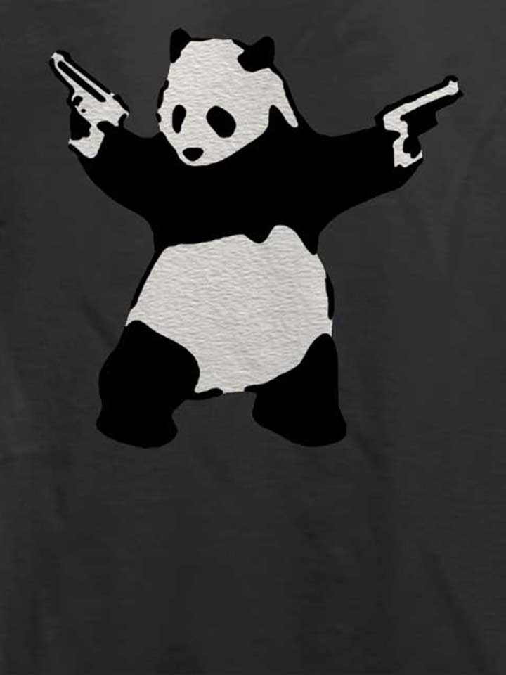 banksy-panda-t-shirt dunkelgrau 4