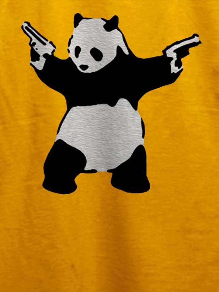 banksy-panda-t-shirt gelb 4
