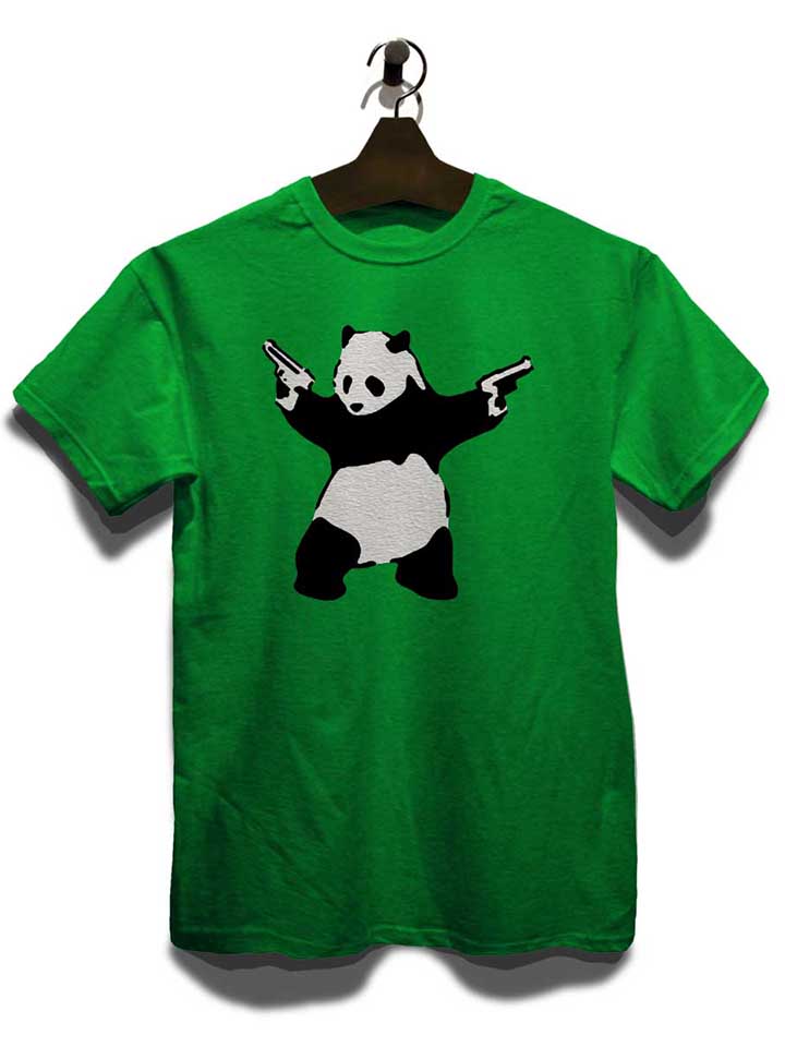 banksy-panda-t-shirt gruen 3