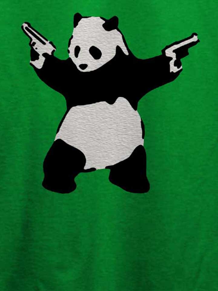 banksy-panda-t-shirt gruen 4