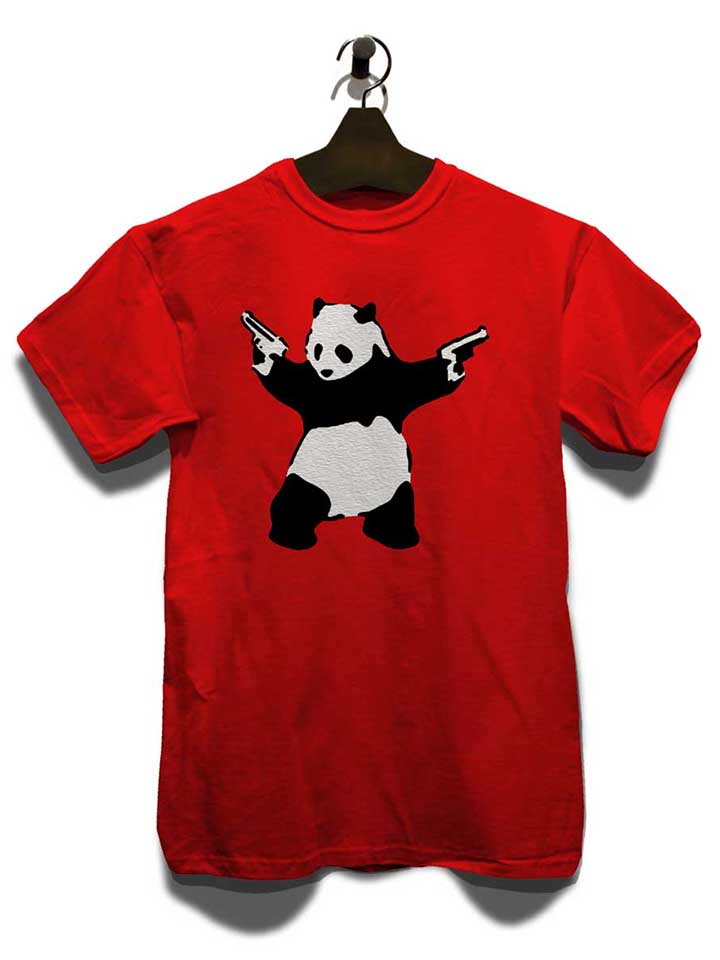 banksy-panda-t-shirt rot 3