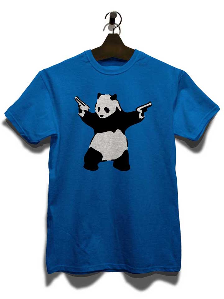 banksy-panda-t-shirt royal 3