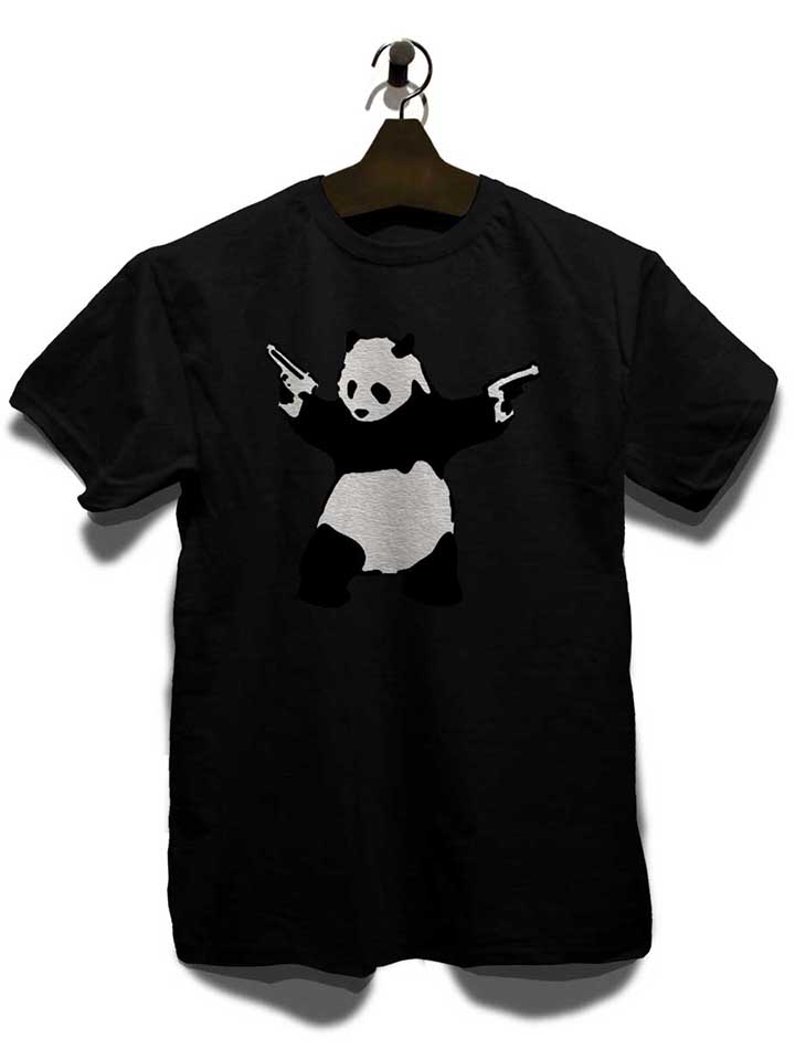 banksy-panda-t-shirt schwarz 3