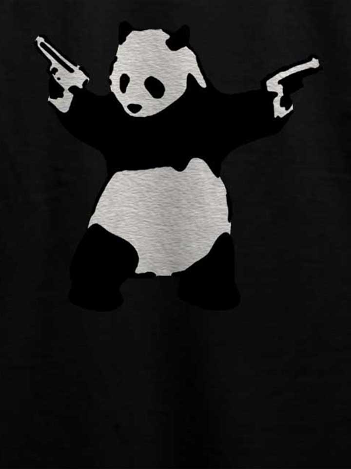 banksy-panda-t-shirt schwarz 4