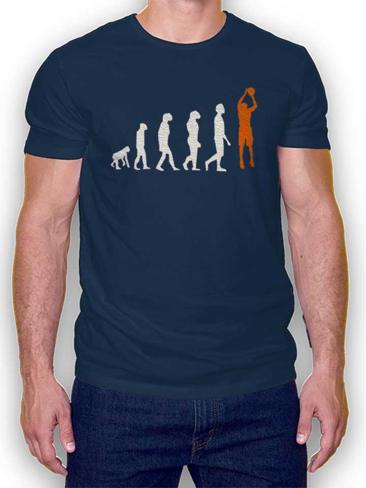 Basketball Evolution T-Shirt navy L