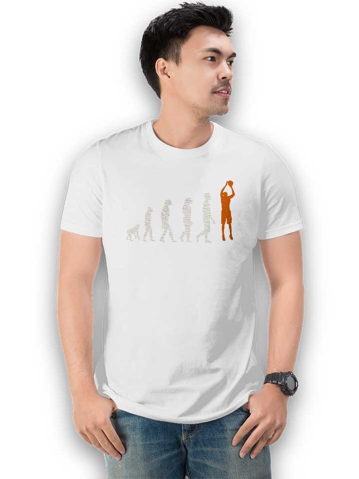 basketball-evolution-t-shirt weiss 2
