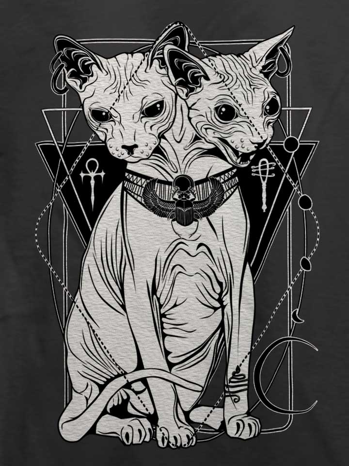 bastet-the-cat-goddess-t-shirt dunkelgrau 4