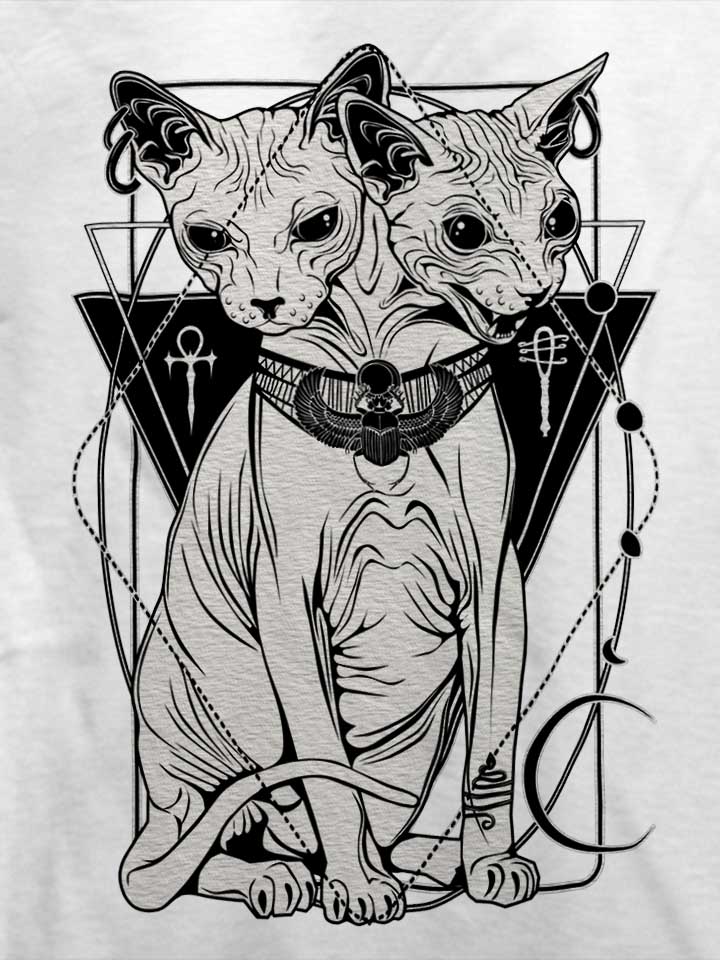 bastet-the-cat-goddess-t-shirt weiss 4