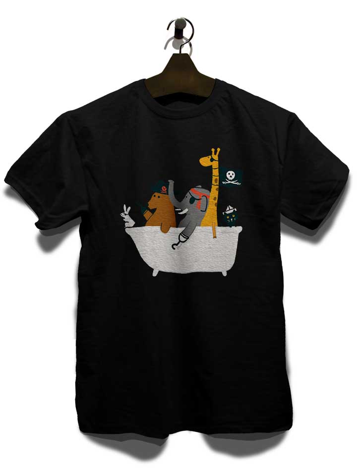bathtub-pirate-animals-t-shirt schwarz 3
