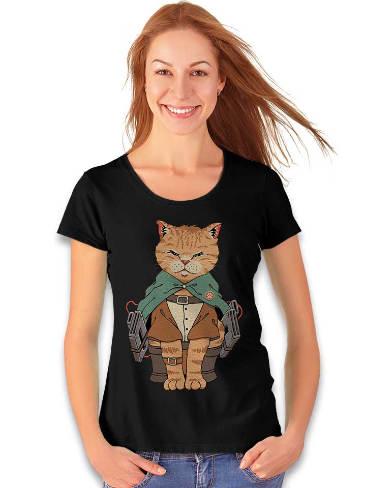 battle-cat-damen-t-shirt schwarz 2