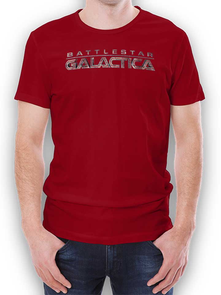 Battlestar Galactica Logo T-Shirt bordeaux L