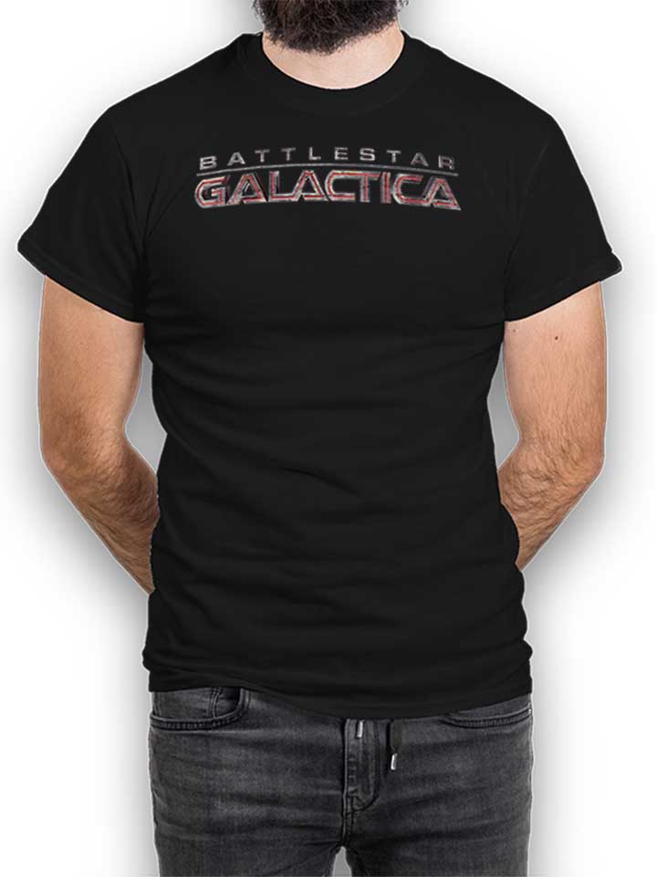 Battlestar Galactica Logo Camiseta negro L