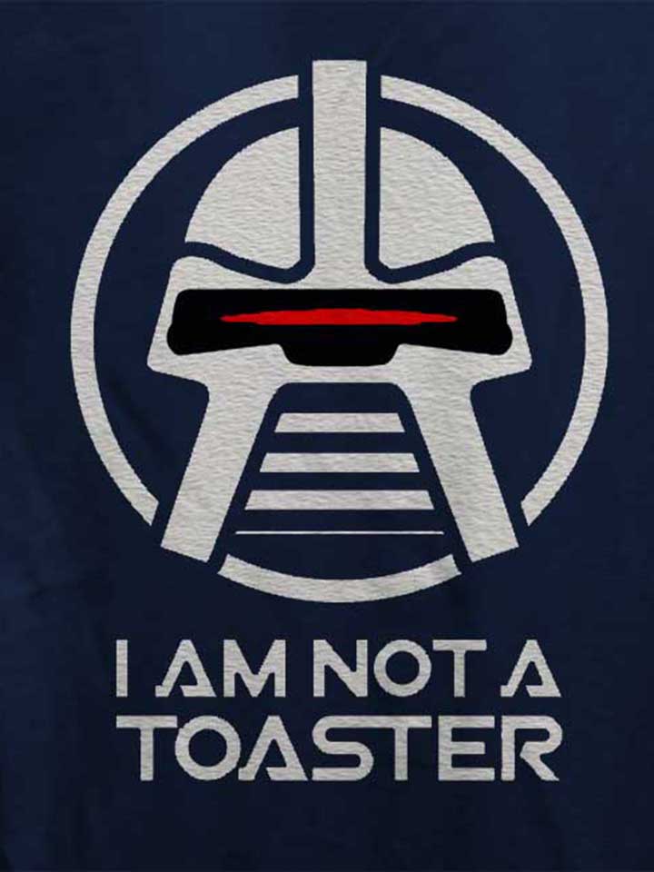 battlestar-galactica-not-a-toaster-damen-t-shirt dunkelblau 4