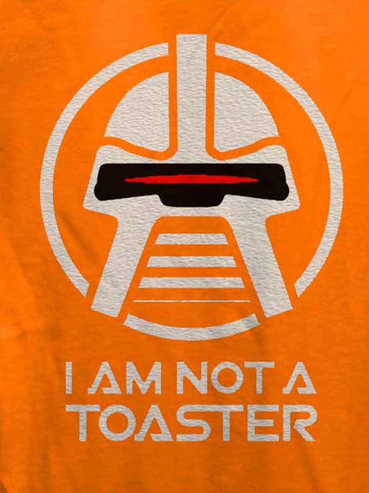 battlestar-galactica-not-a-toaster-damen-t-shirt orange 4