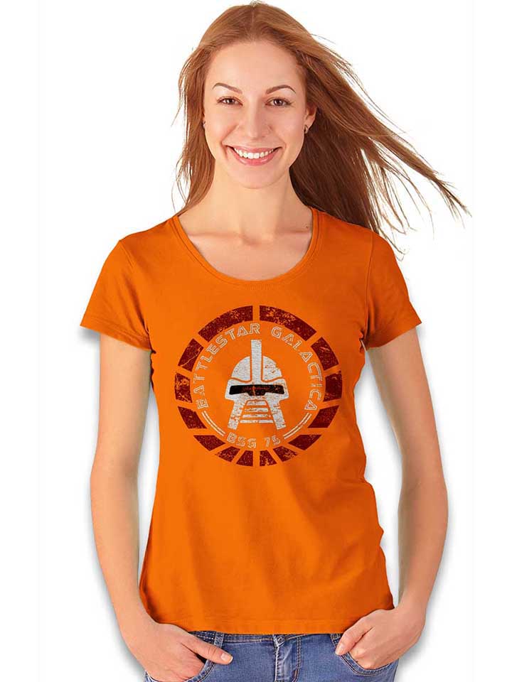 battlestar-galactica-damen-t-shirt orange 2