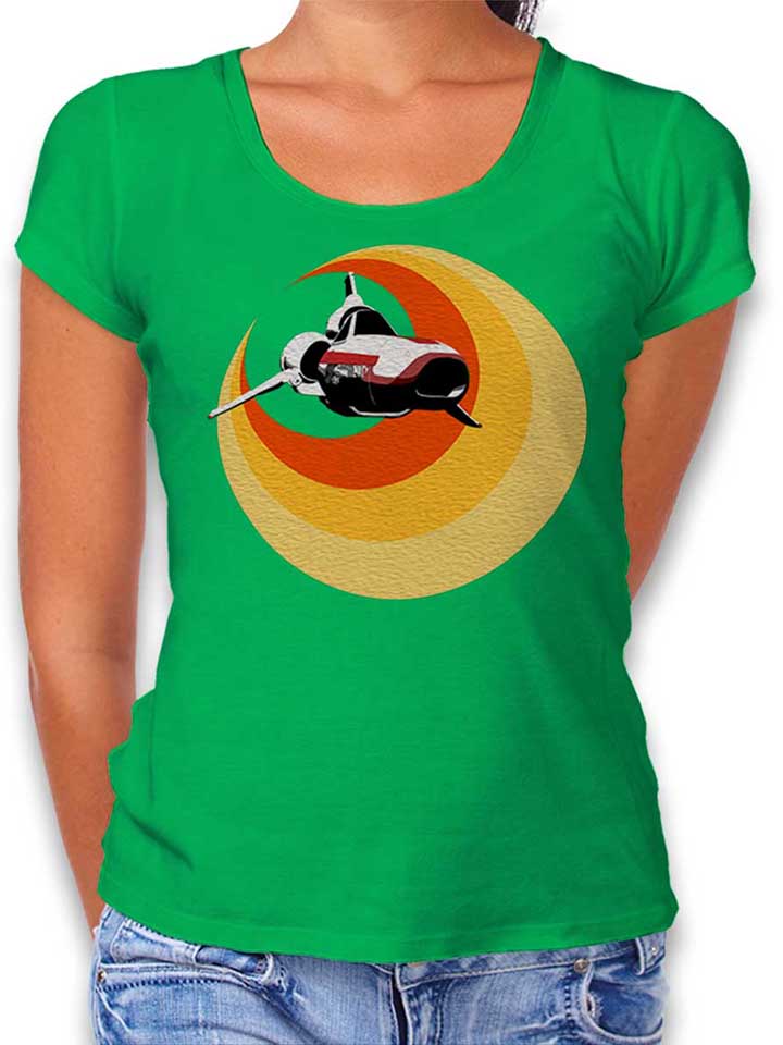 battlestar-gallactica-viper-damen-t-shirt gruen 1