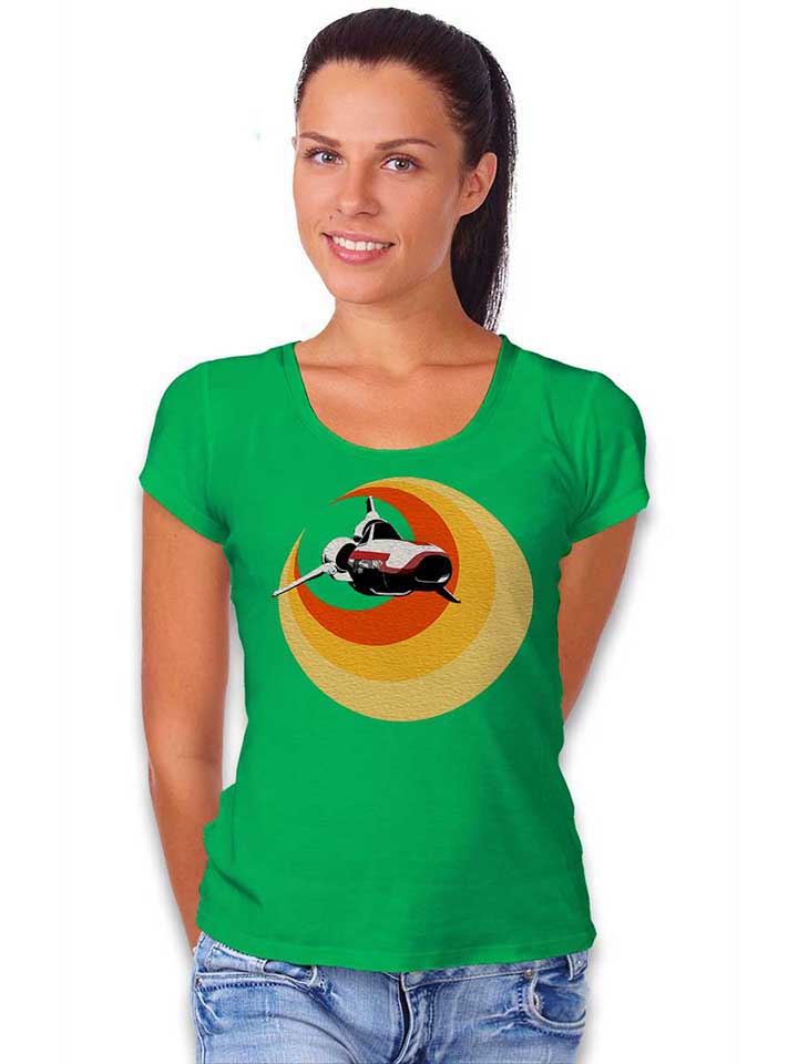 battlestar-gallactica-viper-damen-t-shirt gruen 2