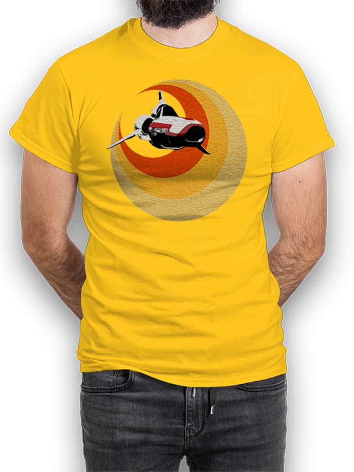 battlestar-gallactica-viper-t-shirt gelb 1