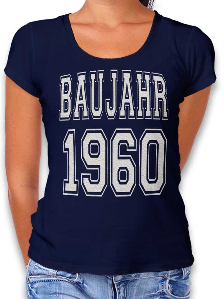 baujahr-1960-damen-t-shirt dunkelblau 1
