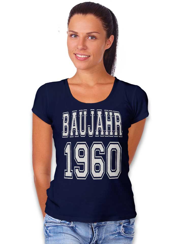 baujahr-1960-damen-t-shirt dunkelblau 2