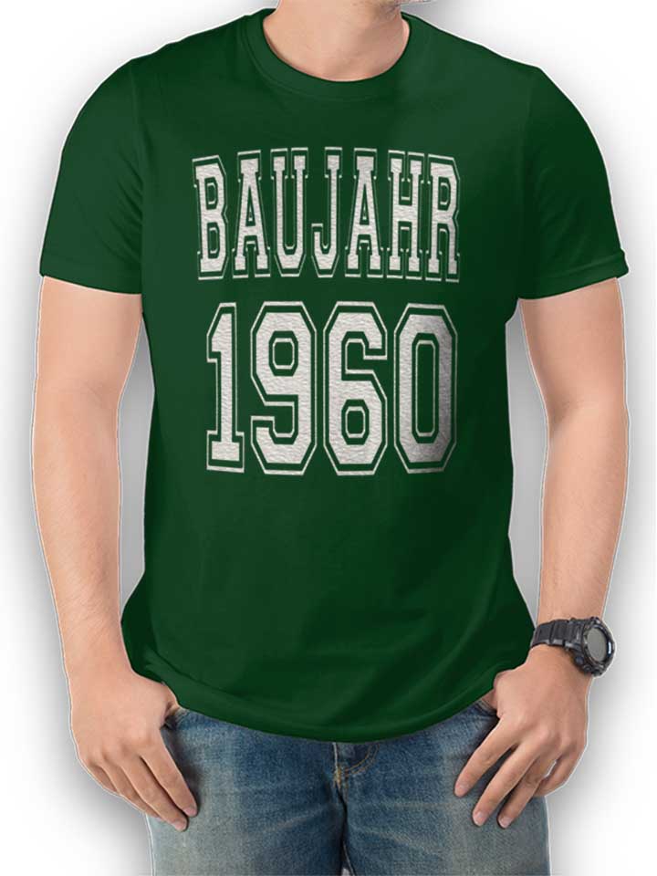 Baujahr 1960 Camiseta verde-oscuro L