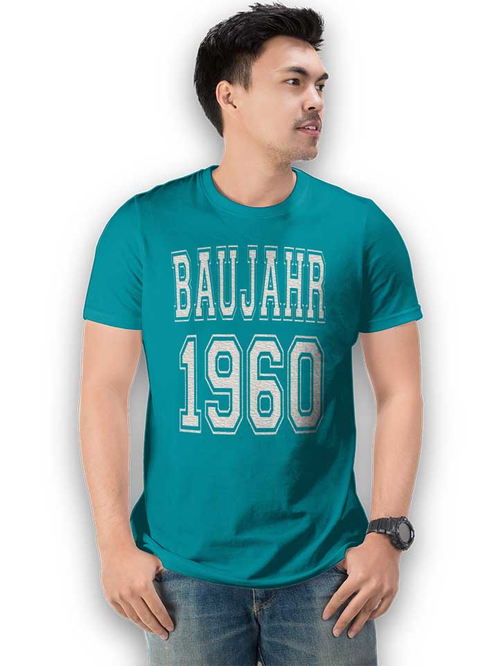 baujahr-1960-t-shirt tuerkis 2