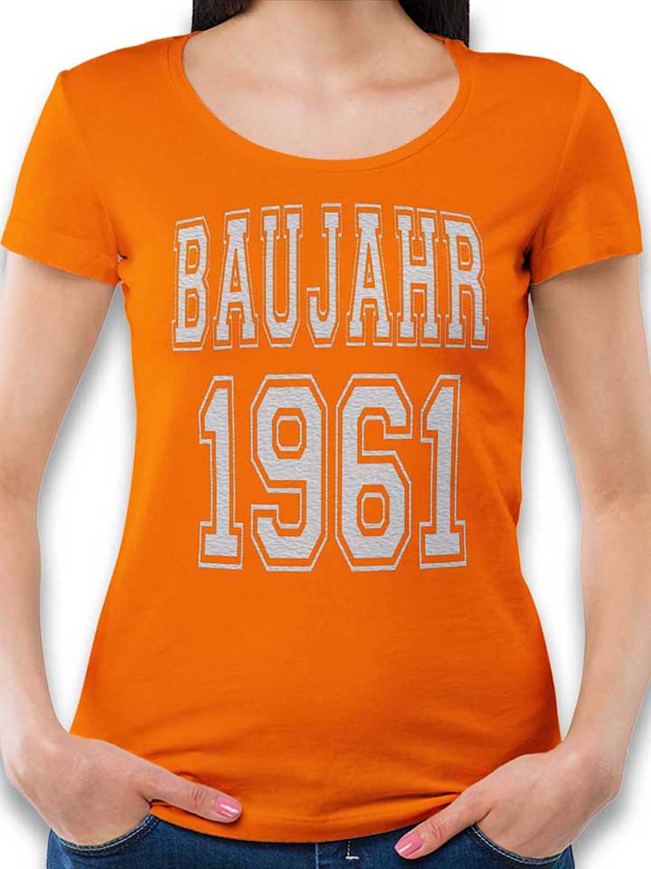 baujahr-1961-damen-t-shirt orange 1